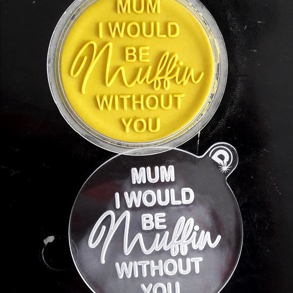 Special Mother's Day Acrylic Outbosser Fondant Stamps For Cakes & Cupcakes. - Picture 14 of 15